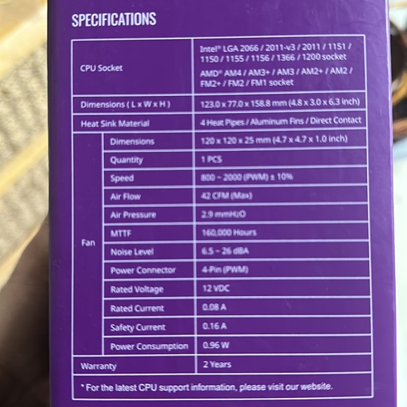 Cooler master CPU cooler - Picture 2 of 4